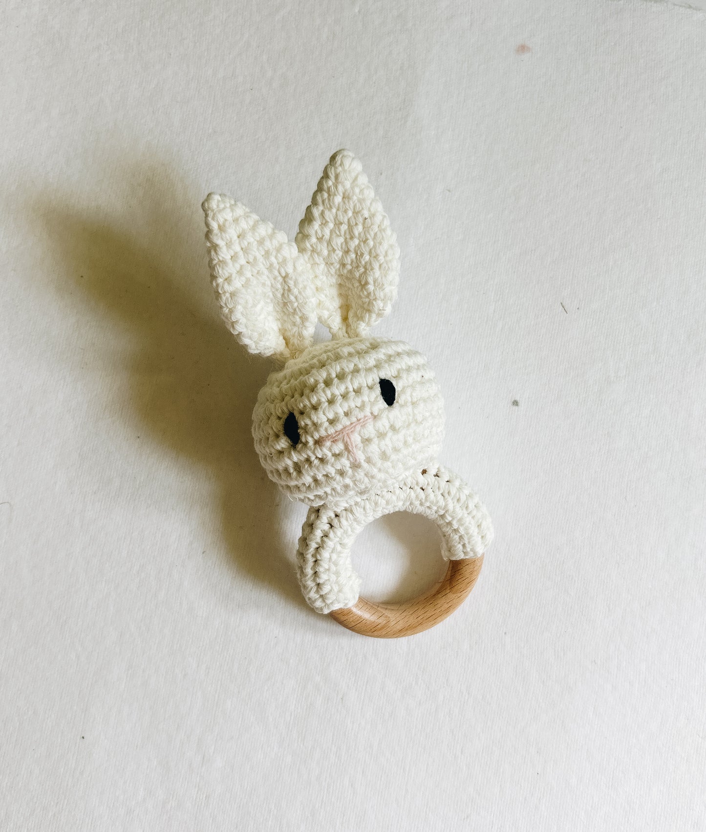 Crochet Bunny Teether & Rattle