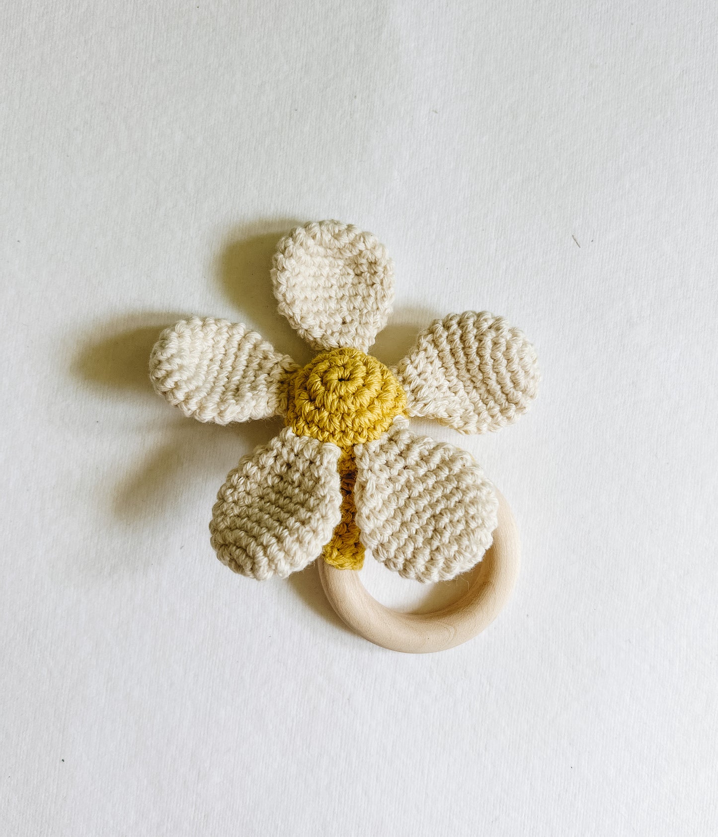 Crochet Flower Teether & Rattle