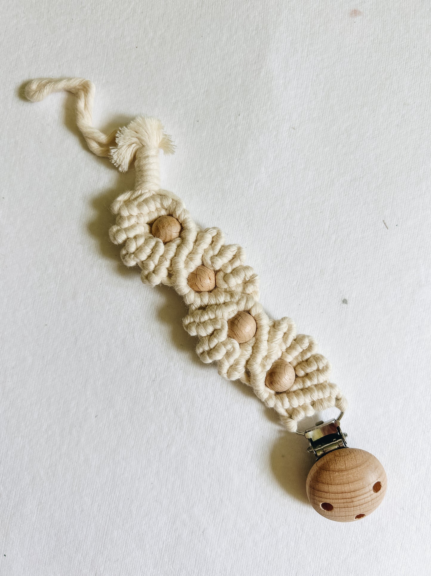 Macrame Pacifier Clip