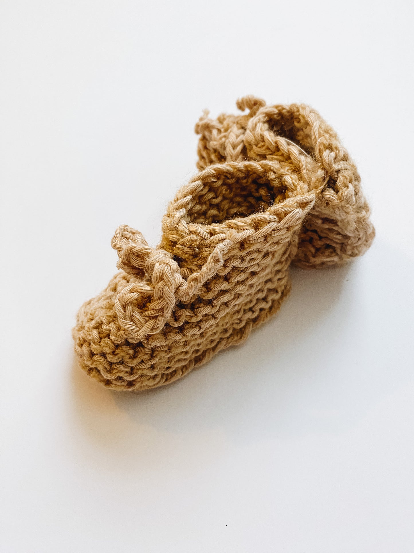 Hand-Knit Baby Booties