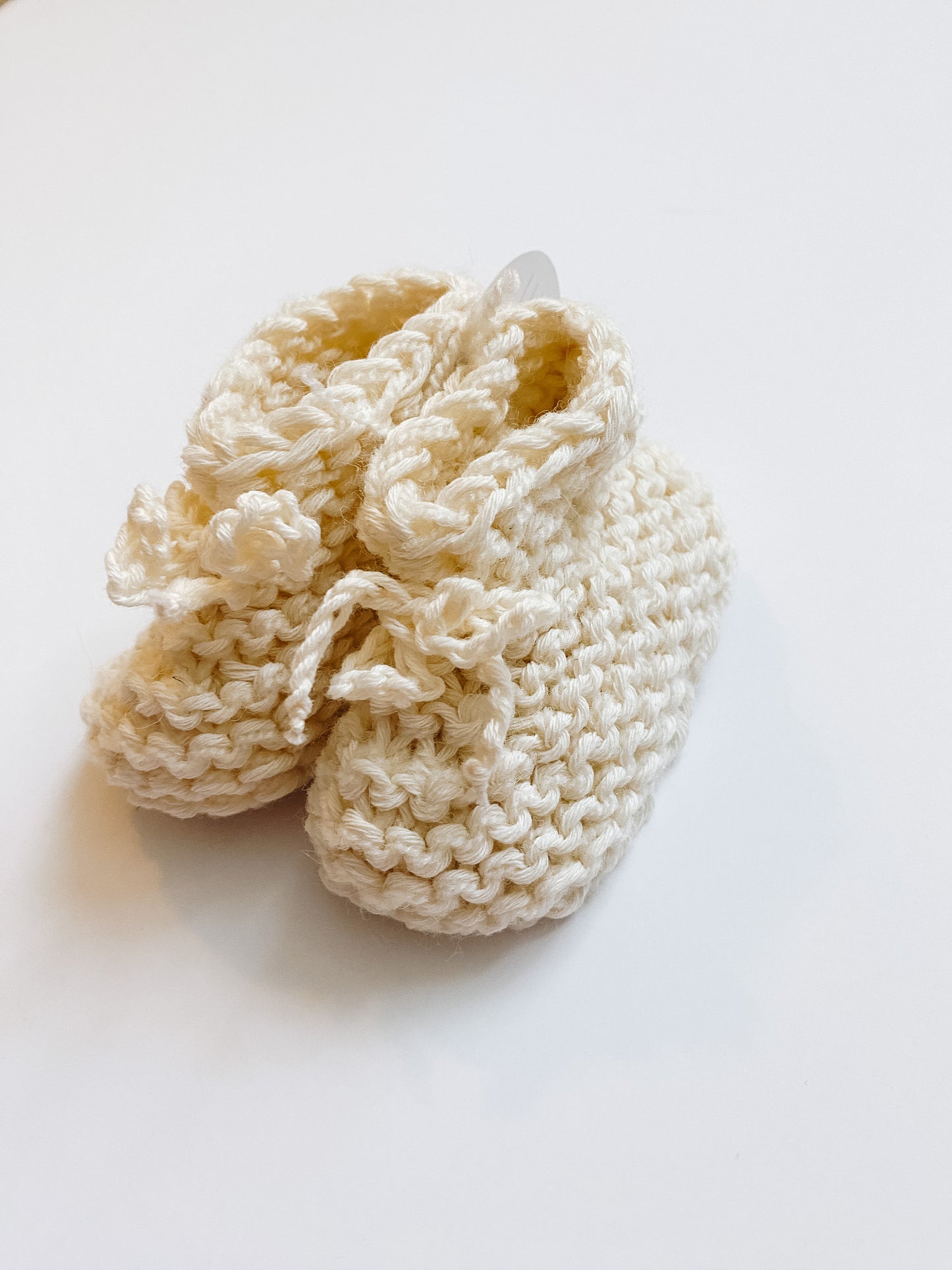 Hand-Knit Baby Booties