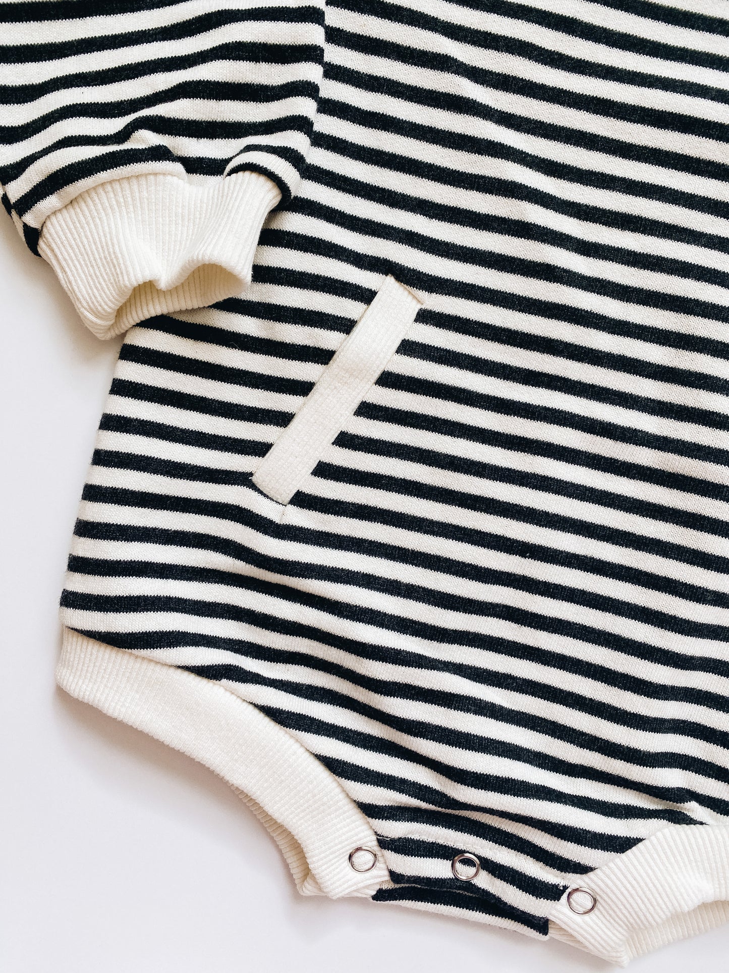 Striped Pocketed Bubble Romper